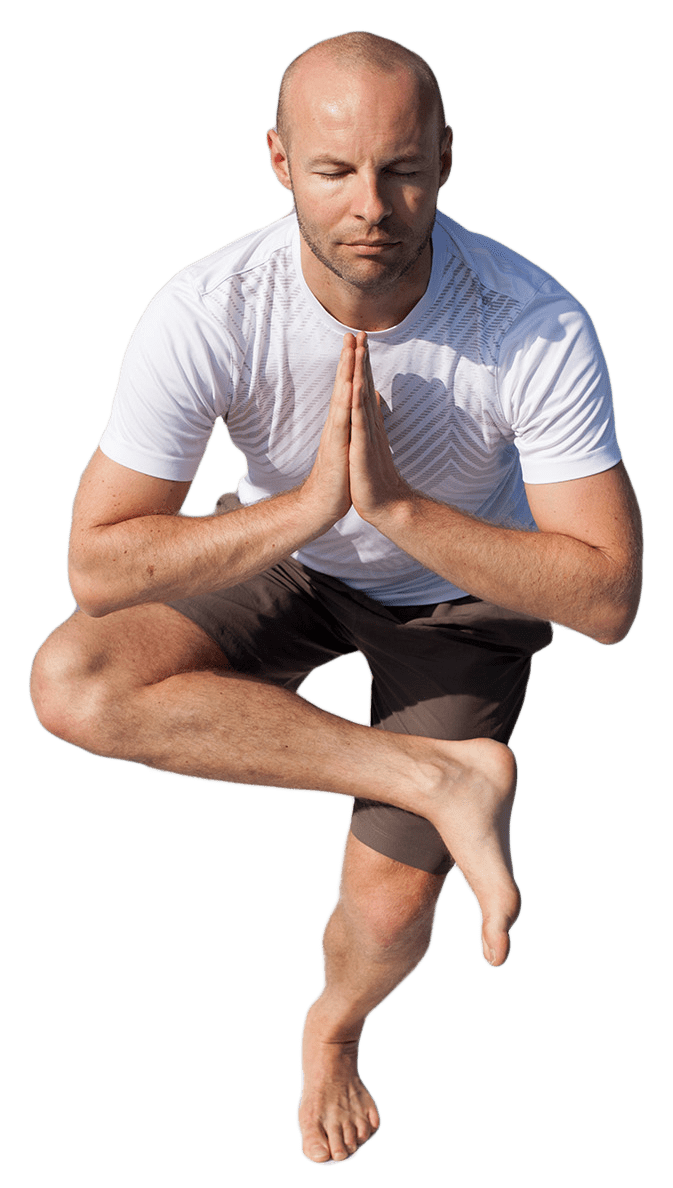 Holm Hänsel YOGA MACHT STARK Eka Pada Ukatasana color